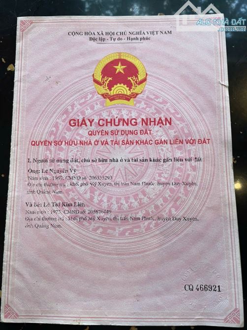 📌📌📌LÀM VIỆC TRỰC TIẾP GIÁ TỐT !!! bán giúp lô đất 2 mặt kiệt.. Duy Sơn. - 1