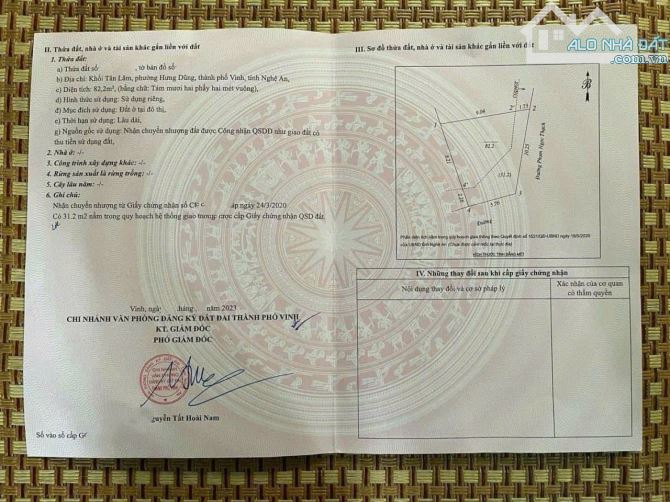 Bán đất mặt đường Phạm Ngọc Thạch - phường trường vinh, nghệ An - 1