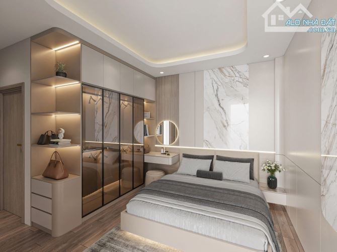 Trần Hữu Tước, 42m, 4ngủ, Thang máy, Nhà xây mới, Ngõ ba gác, 20m ra phố, Sổ chính chủ - 2