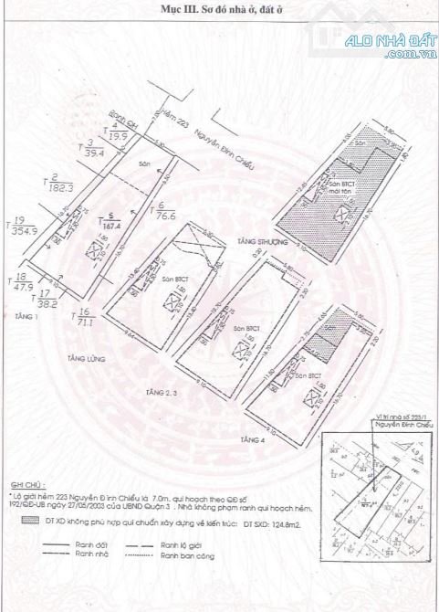 BÁN CHDV 6 TẦNG TM – NGUYỄN ĐÌNH CHIỂU, P.5, QUẬN 3 – 22P FULL NT – THU 150TR/TH – GIÁ 54 - 2