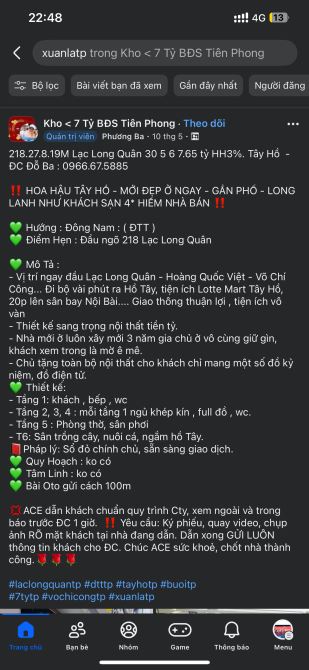 !!!chủ cần bán nhà cho con đi du học địa chỉ tại lạc long quân !!! - 2