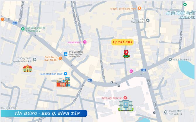 Bán nhà mới hẻm ô tô, 752/ Hương Lộ 2, DT 4 x 13m, 3.5 tấm, 5.38 tỷ. (Tín Hưng) - 2