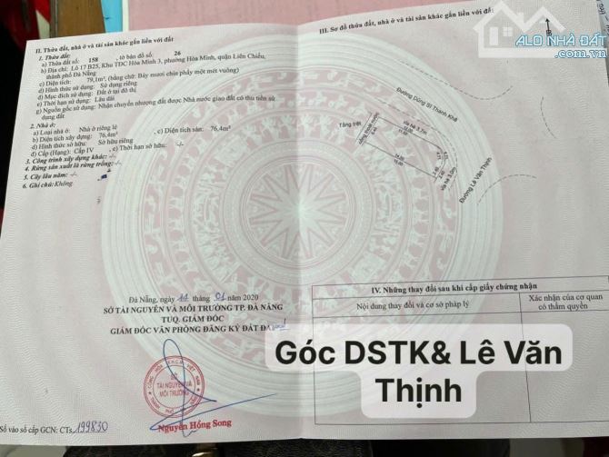 📌📌📌LÀM VIỆC TRỰC TIẾP GIÁ TỐT !!! bán nhà CẤP 4 lô góc  dũng sỹ thanh khê - 2
