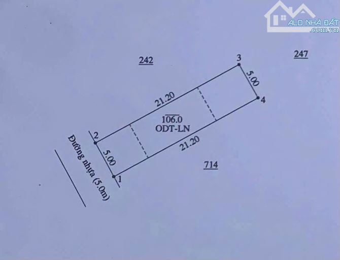Đất nhánh Lê Hồng Phong, TDM. Dt 5x21(50tc) giá 2tỷ650 - 3