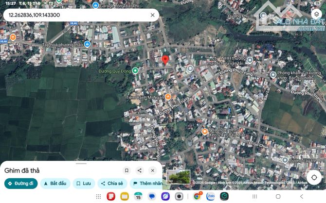 Đất vĩnh thạnh, p Tây nha trang mặt đường quy đông ô tô thông, vuông vắn, gần chợ trường.. - 3