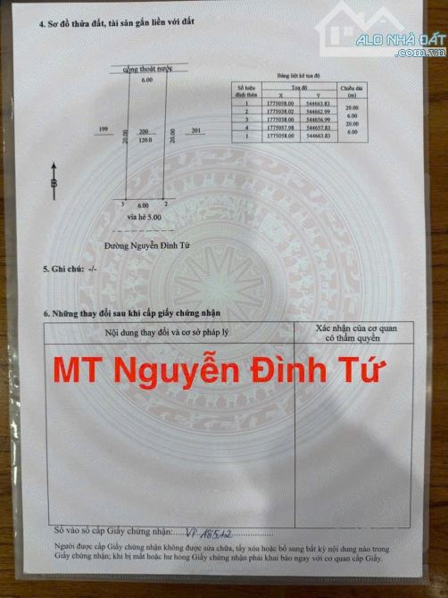 📌📌📌LÀM VIỆC TRỰC TIẾP GIÁ TỐT !!!bán lô mặt tiền nguyễn đình tứ - 4