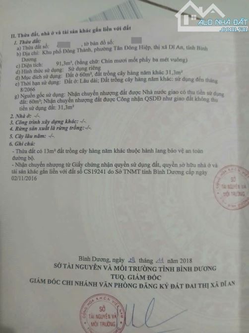 Đất gần kdc Tứ Hải, phường Tân Đông Hiệp, TP Dĩ An. 2,69 tỷ - 4