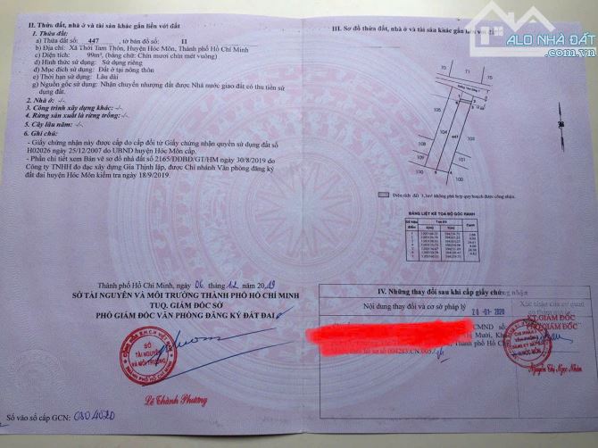 Bán nhanh căn nhà ở Thới Tam Thôn Hóc Môn 4x24 ( 99m2 ) 820 TRIỆU Sổ hồng riêng. - 4