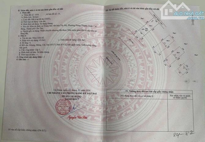 Bán nhà 1 trệt 2 lầu mới xây dựng đường 14B, Q. Cái Răng, Tp Cần Thơ. - 4