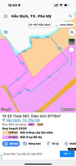 BÁN 1,2 HA ĐẤT HẮC DỊCH TÓC TIÊN 550M2 THỔ CƯ GIÁ CHỈ 21 TỶ - 4