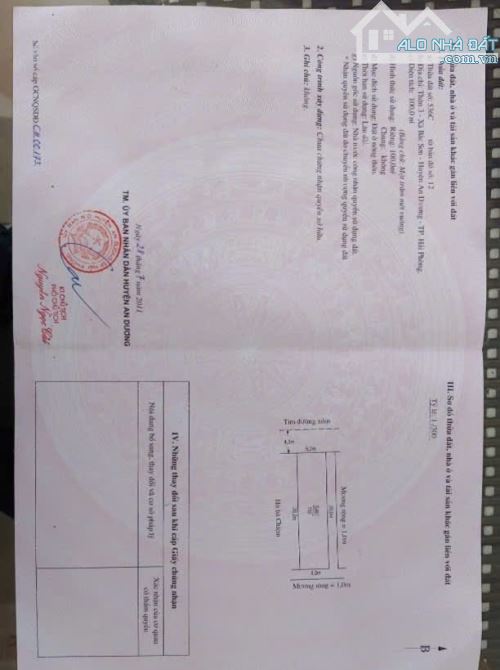 Bán gấp lô đất vị trí đẹp giá rẻ nhất tại tổ 6 thị trấn an dương, hải phòng - 4