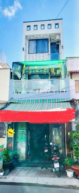 NHÀ MẶT TIỀN ĐẸP 4 TẦNG BTCT, Ô TÔ VÀO TỚI NHÀ, 35M2, SÁT Q.6, SHR - 4