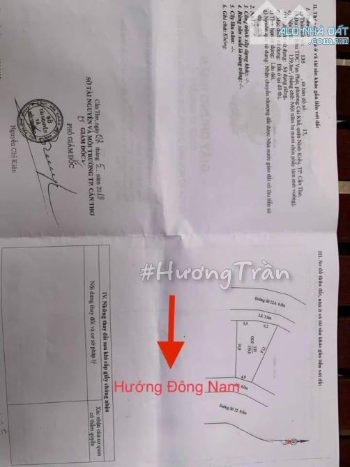 BÁN NỀN BIỆT THỰ 2 MẶT TIỀN (trước sau) Đường Số 12 và 12A, KDC CỒN KHƯƠNG - 4
