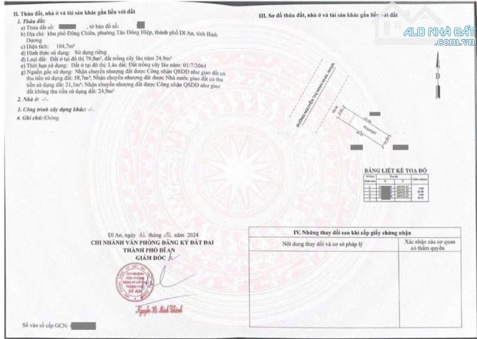 Đất mặt Tiền Đường Nguyễn Thị Minh Khai, p Tân Bình , Tp Dĩ An - 5