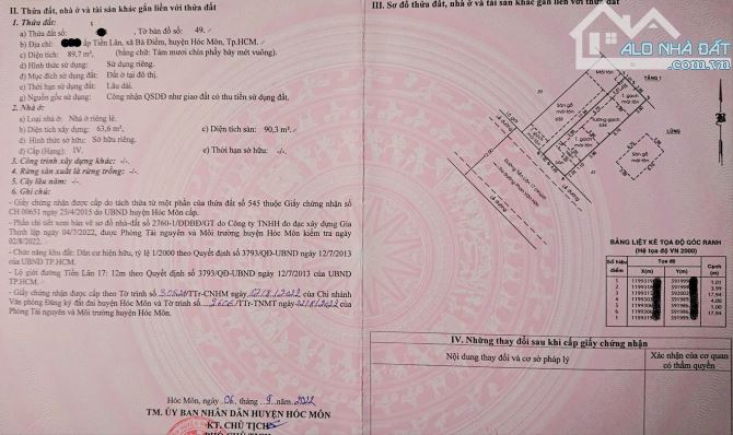 Nhà 1 lầu 1 trệt bán gấp tại tiền lân,bà điểm,89m2,1 tỷ 056 triệu,sổ hồng riêng - 7