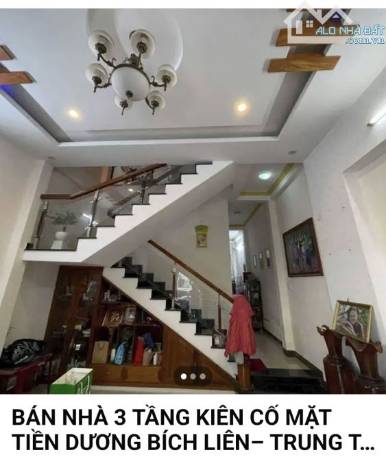 BÁN NHÀ 3 TẦNG KIÊN CỐ – MẶT TIỀN DƯƠNG BÍCH LIÊN – TRUNG TÂM HOÀ MINH