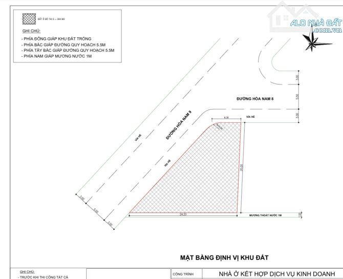Bán 304m2 Đất 2 Mặt Tiền Đường Hoà Nam Gần Bến Xe Và Trường Đại Học Duy Tân Đà Nẵng