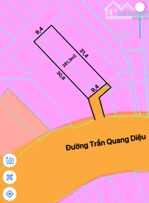 Bán Nền 335m2 Đường Trần Quang Diệu - Bình Thủy