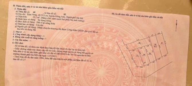 CHỦ ĐẤT GIẢM SỐC GIÁ 300 TR/ LÔ ĐẤT THÔN VANG, CỔ LOA, ĐÔNG ANH , Ô TÔ, CỘC NÔNG, GẦN C