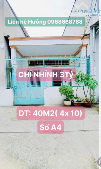 Bán Nhà Sát CVPM Quang Trung Q12 - 40M2( 4 10)- Cấp 4-HXH- Chỉ 3,25Tỷ.