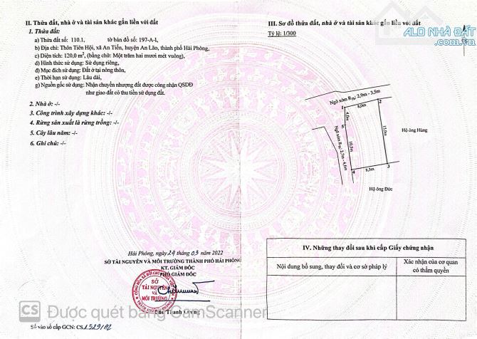 BÁN LÔ GÓC SIÊU HIẾM 120M2 TRONG CHỢ TIÊN HỘI- AN TIẾN- AL ĐƯỜNG RỘNG , GIÁ CHỈ 1,75 TỶ