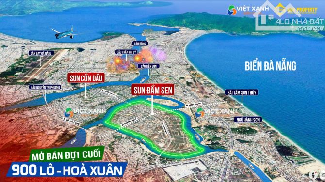 900 lô đất nền Hòa Xuân –sổ đỏ sẵn, giá trị tăng trưởng bền vững, quỹ đất cực hiếm