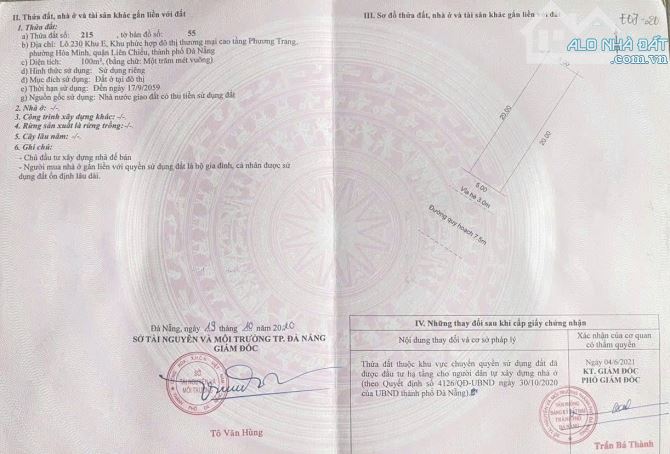BÁN ĐẤT MT HÒA PHÚ 29 ĐƯỜNG 7,5M VỊ TRÍ ĐẸP