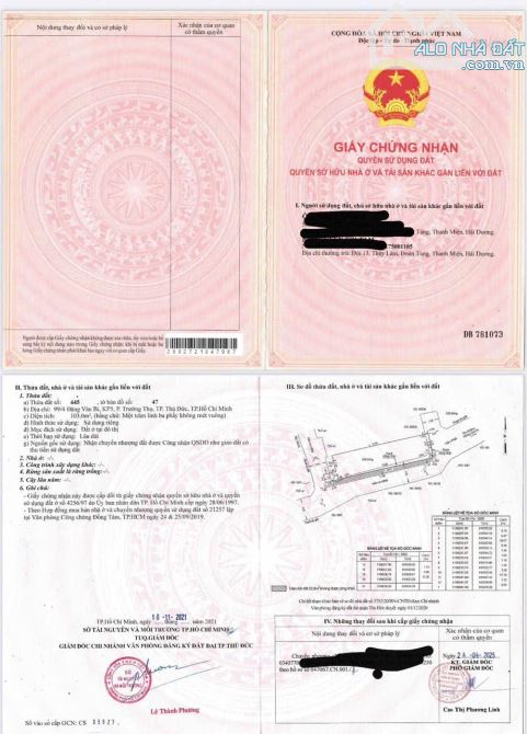Bán đất 3 MT hẻm 6m, cách đường Đăng Văn Bi 30m, P. Trường Thọ, Thủ Đức: 126m2, giá 9,8 tỷ
