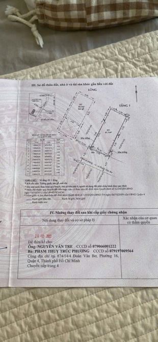 NHÀ CỦ XE HƠI TỚI NHÀ  NGANG 5.5 DÀI 13.5 M  TRUNGTÂM Q4 CÓ 90 TRIÊU M