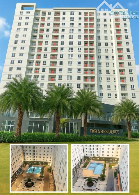 Bán căn GÓC +SỔ HỒNG Tara Residence Q8 2 phòng ngủ 2wc 75M2 3tỷ280 rẻ hơn tt 50 triệu