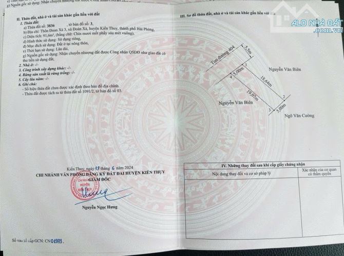 Bán đất Đoan Xá 3 - Đoàn Xá - Kiến Thụy - Hải Phòng - 1