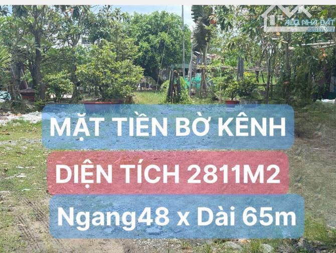 Bán Đất Mặt Tiền Bờ Kênh- Hóc Môn- 2811M2(48 x 65 )- Đường xe Tải- Chỉ 14.2 Tỷ. - 1