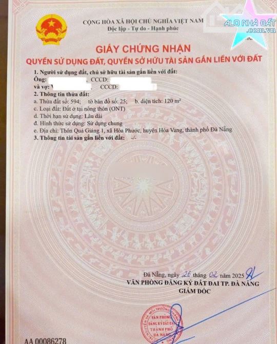 📌📌📌LÀM VIỆC TRỰC TIẾP GIÁ TỐT !!!BÁN 2 LÔ ĐẤT LIỀN KỀ quá giáng 1 - 1