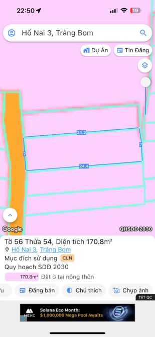 ➡️ BÁN LÔ ĐẤT 170M2 GIÁ 1TI550 THUỘC XÃ HNAI3 GẦN CHỢ CHIỀU THANH HOÁ CÁCH QL1A 250m   * d - 2