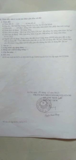 Bán Bán Bán Gấp Căn nhà ở Tân Phú Trung Củ Chi 157m2 900triệu Sổ Hồng riêng Bao Phí - 2