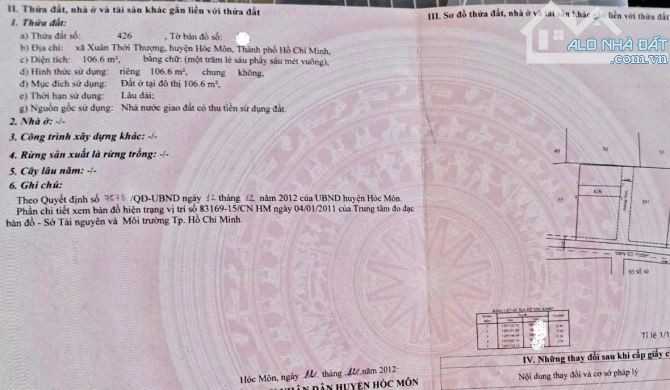 Bán gấp căn nhà c4,tân thới nhì 28,hóc môn dt 90m2 giá 985 triệu , sổ hồng riêng - 5