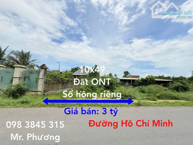 BÁN LÔ ĐẤT MẶT TIỀN ĐƯỜNG HỒ CHÍ MINH – ĐOẠN CHƠN THÀNH - ĐỨC HÒA
