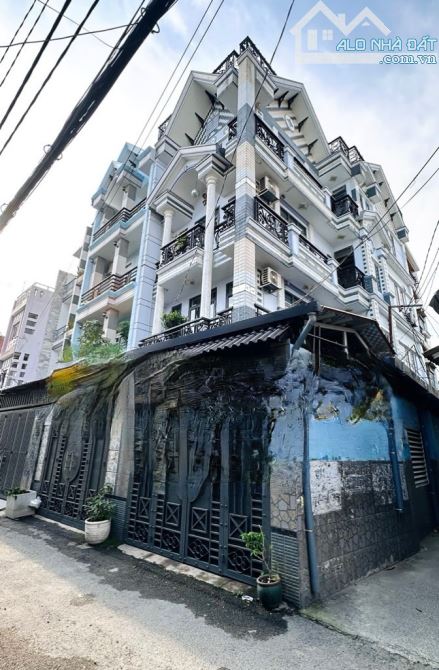 Nhà Góc 2 Mặt Tiền - 4 Tầng Hẻm 6m Thông - DT: 125m² , Gò Vấp, Giáp Tân Bình