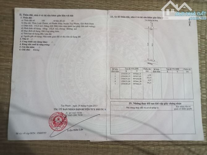 cần bán lô đất ở xã phước hiệp huyện tuy phước tỉnh bình ₫ịnh