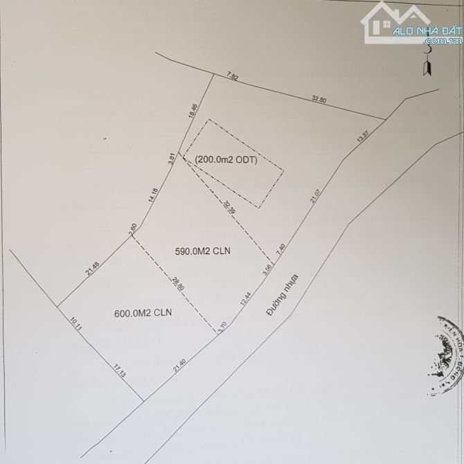 Bán đất rộng 590 m2 MT nhựa 8m, gần Ngã ba Thái Lan,chỉ 30P về TT SG.