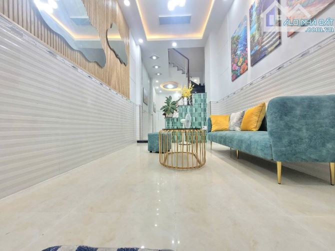 Bán nhà 4 tầng 4 phòng ngủ hẻm 1 sẹc đường Nguyên Hồng Phường 1 Gò Vấp giáp Bình Thạnh - 1