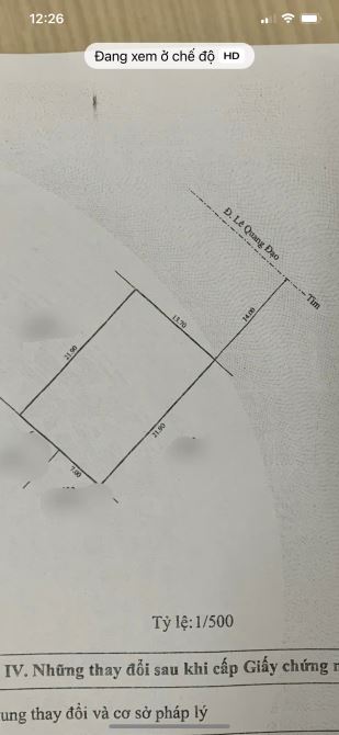 🔥🔥 Bán Mặt Tiền Lê Quang Đạo 300m2 ( ngang 14m ) đang cho thuê KD 18tr/ tháng - 1