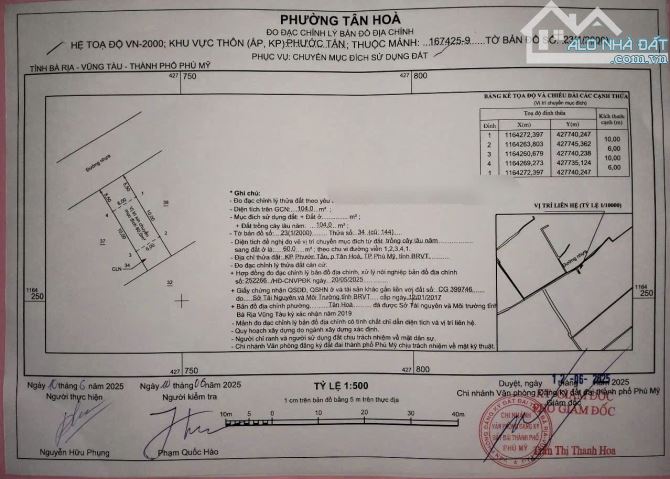 🔥 Chỉ 1,5 TỶ sở hữu ngay lô đất mặt tiền đường lớn – trung tâm cảng Phú Mỹ 🔥 - 2