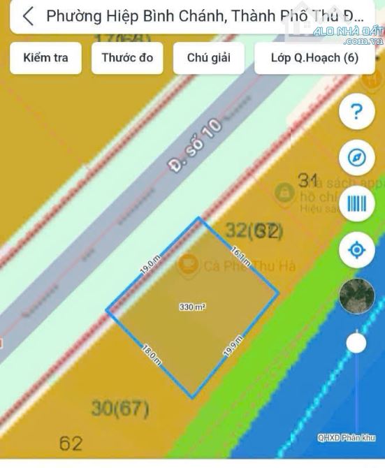 Bán đất đường số 10 View sông Sài Gòn P Hiệp Bình Chánh gần chợ Thủ Đức (550m2) 47 tỷ - 2