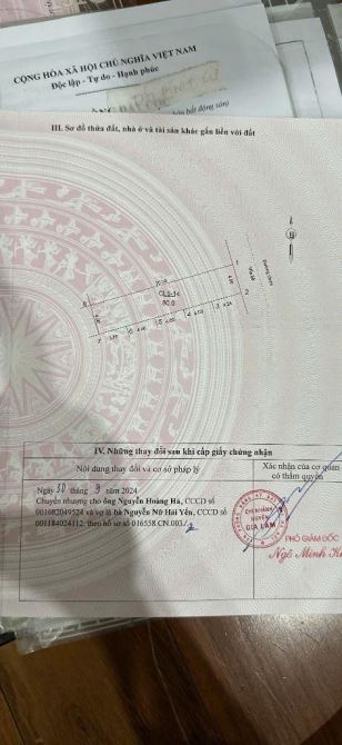 BÁN ĐẤT TÁI ĐỊNH CƯ KIM SƠN – GIA LÂM – 80M² – GIÁ CHỈ 7.6 TỶ  Chủ cần bán nhanh lô đất vị - 3