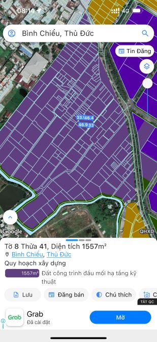 CỰC RẺ-BÁN GẤP LÔ ĐẤT THỔ CƯ 265m2 , hẽm oto 6m , đường ngô chí quốc ,bình chiểu - 7.5 tỷ - 3