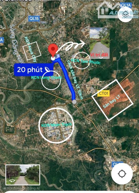 Bán đất rộng 590 m2 MT nhựa 8m, gần Ngã ba Thái Lan,chỉ 30P về TT SG. - 3