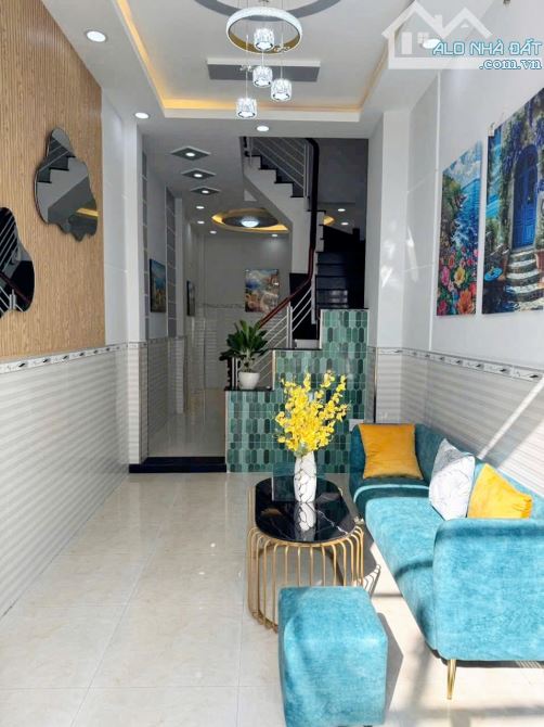 Bán nhà 4 tầng 4 phòng ngủ hẻm 1 sẹc đường Nguyên Hồng Phường 1 Gò Vấp giáp Bình Thạnh - 9