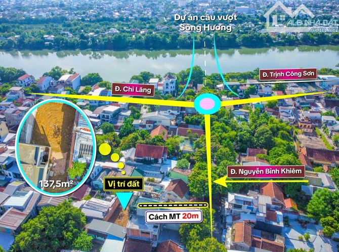Bán lô đất kiệt oto Nguyễn Bỉnh Khiêm cách mặt tiền 20m