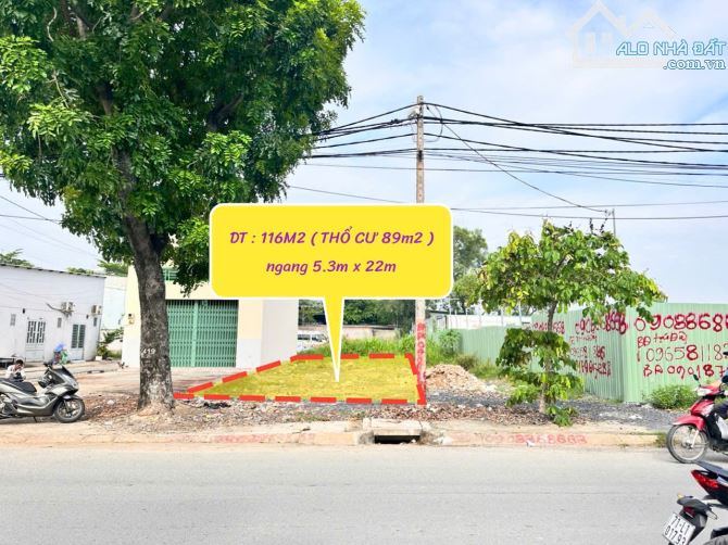 6.6 TỶ- cực rẻ . bán lô đất thổ cư MT đường ngô chí quốc, bình chiểu , tp.thủ đức, 5.3X22m